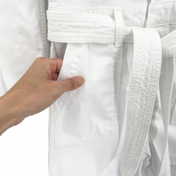 Joe's Jeans Womens Alexa Shortall Romper Talc White Size Small Cotton Denim - Picture 7 of 11